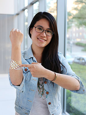 Cindy Hsin-Liu Kao, the Taiwan-born PhD student behind DuoSkin. Pic: cindykao.com
