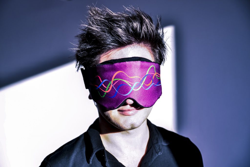 The smart sleep mask can help users regulate their sleeping patterns. Pic: Wired.co.uk