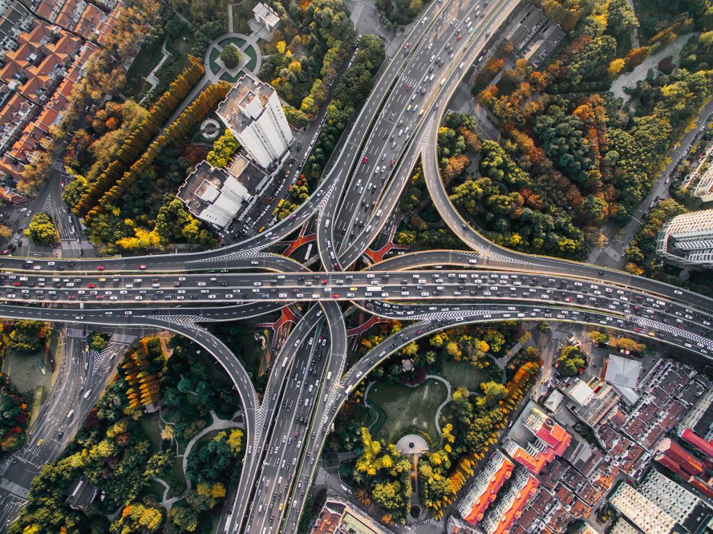 Connecting roads in Shanghai. Pic: Unsplash