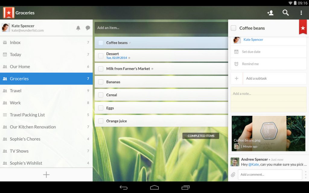 wunderlist-for-android