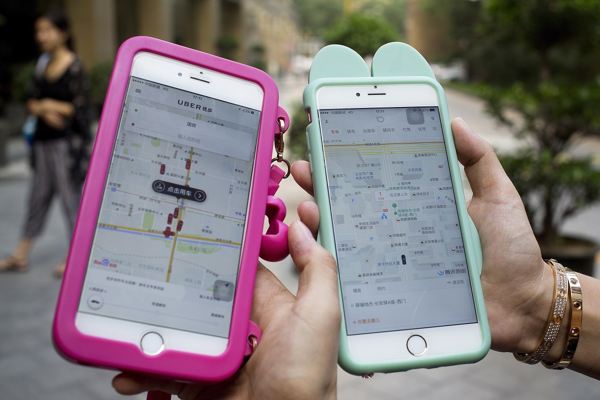 iphone uber didi ride hailing apps