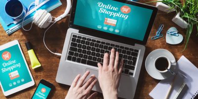 online shopping e-commerce laptop retail
