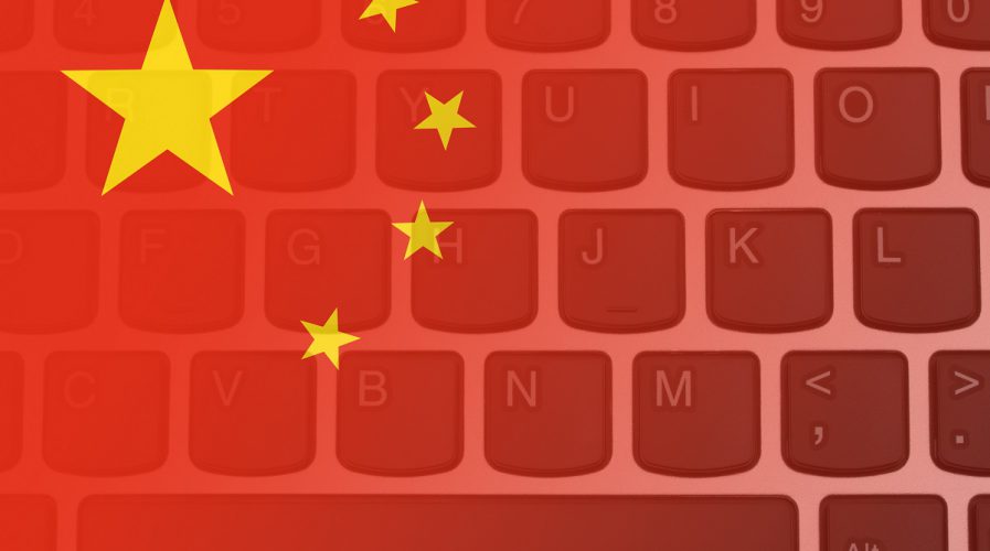 china flag keyboard cybersecurity