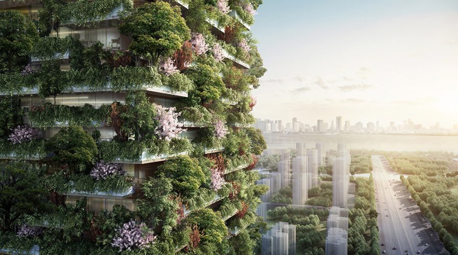 vertical forest green building environment