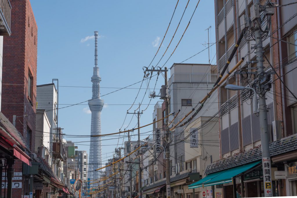 Japan, utility poles, cables