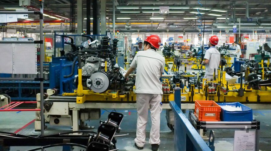 robot China man automation production