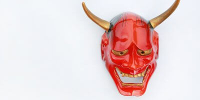 Japanese devil mask