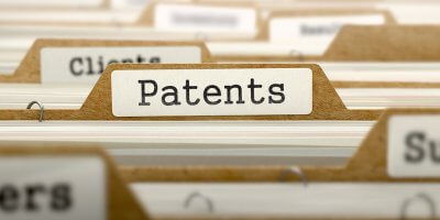 a file with the word patent on it
