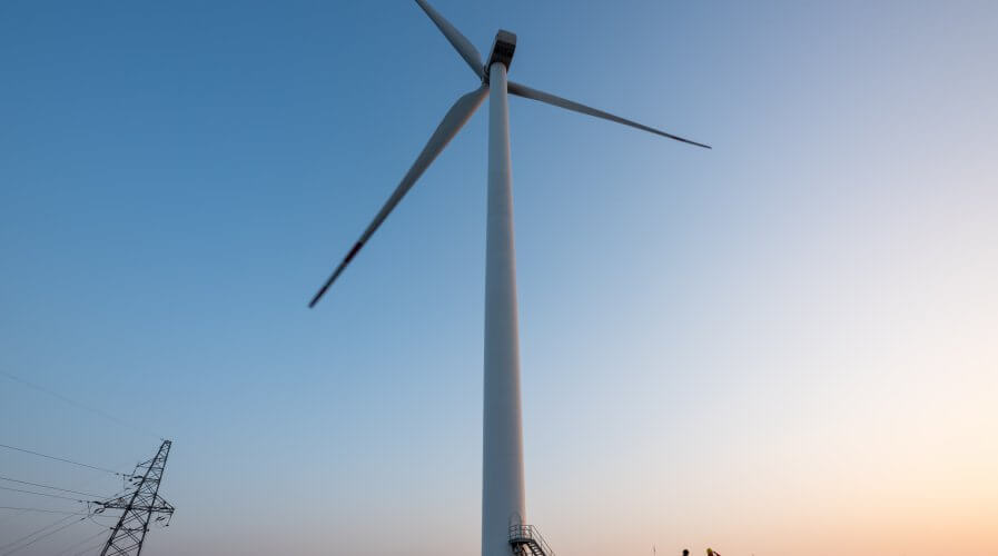 a wind turbine
