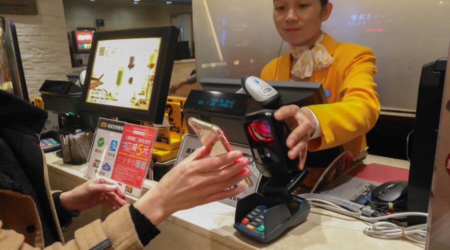 China now seems to prefer cashless transactions. Source: Shutterstock