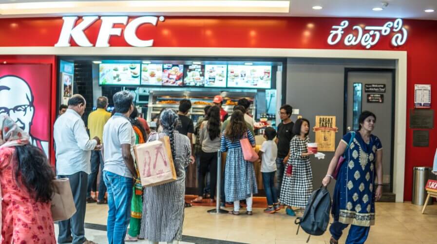 KFC India uses voice marketing. Source: Shutterstock