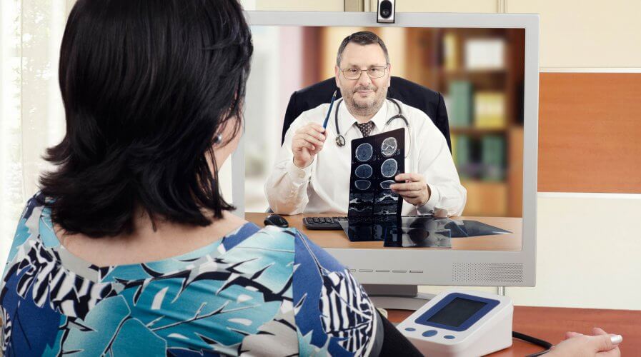 Telehealth providers allow patients to connect with doctors via video call, phone call or texting. Source: Shutterstock