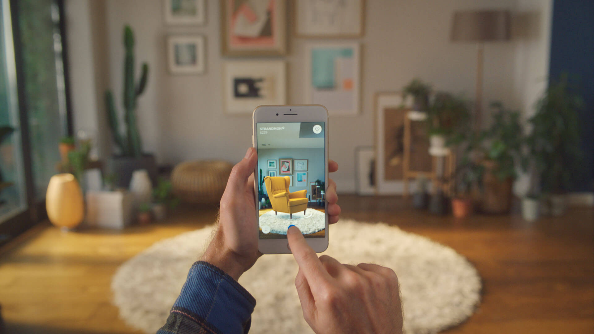 IKEA recently announced the launch of IKEA Place, an augmented reality app that lets people virtually place furniture in their home. Source: IKEA