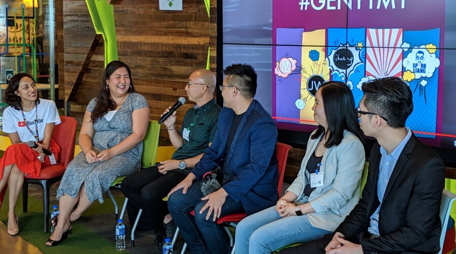 Influencers at a recent YouTube event at Google HQ in Malaysia. Source: Google