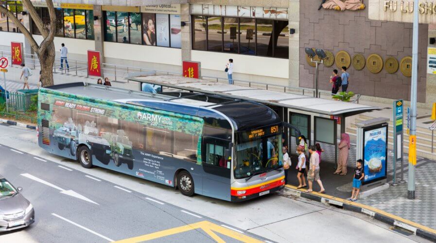 Singapore is trialing autonomous buses. Source: Shutterstock