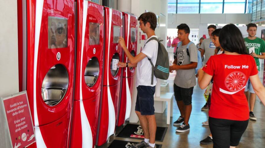 It makes sense for Coca Cola and PepsiCo to debut their tech with students. Source: Shutterstock