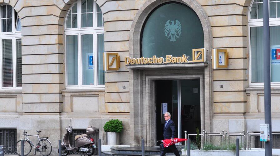 Deutsche Bank AG's CEO Christian Sewing is planning to cut back the bank's spending on technology while at the same time gaining ground on their competition, as part of the troubled bank's turnaround plan. Source: Shutterstock