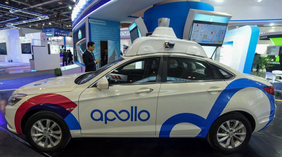 Baidu's driverless cars are a worthy competitor of Western automated vehicles. Source: AFP.