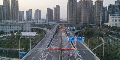 Wuhan, eerily empty during the peak of the outbreak. Source: AFP.