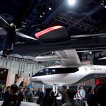 Hyundai flaunted it's flying taxi in the CES 2020 conference. Source: Shutterstock.