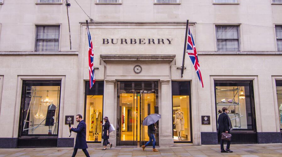 Fashion giant Burberry has a strong global presence. Source: Shutterstock.
