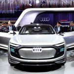 The unveiling of an Audi EV concept vehicle, which might soon feature 5G-ready HiCar onboard system from Audi partners Huawei.