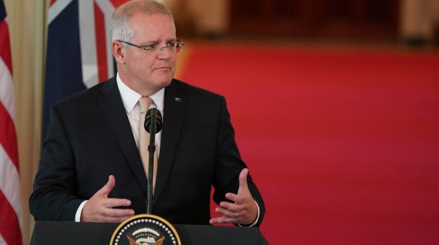 Australian PM Scott Morrison discusses cybersecurity