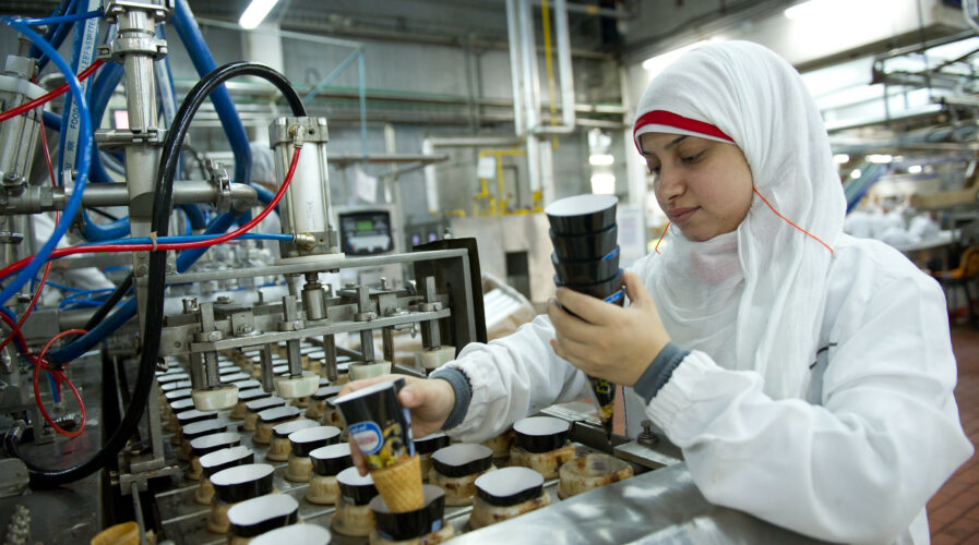 A Nestlé ice cream factory in Egypt