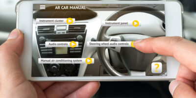 Car manuals utilizing AR features