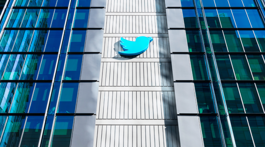Twitter HQ campus in downtown San Francisco. Twitter is an American microblogging and social networking servic