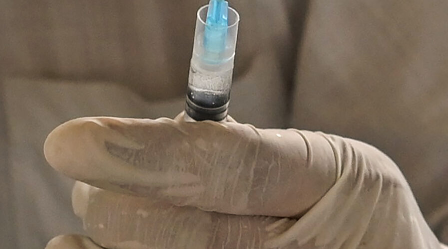 Medtech is responsible for the development and production of vaccines such as Covishield (pictured) (Photo by Money SHARMA / AFP)