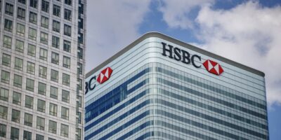 HSBC has closed branches across the UK and Asia - how can the industry deal with the rise of digital banking? (Photo by Tolga Akmen / various sources / AFP)