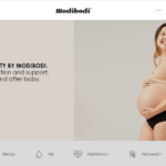 A screenshot of Australian Femtech e-Commerce site, Modibodi. Modibodi develops and sells period and leak-proof apparel for people who not just menstruate, but who also give birth, or have incontinence issues.