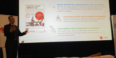 Goh Chee Hoh, Managing Director, Malaysia and Nascent Countries, at Trend Micro presents on the broadened attack surface