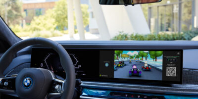 Gaming in a car has been revolutionized with BMW’s new in-vehicle entertainment system