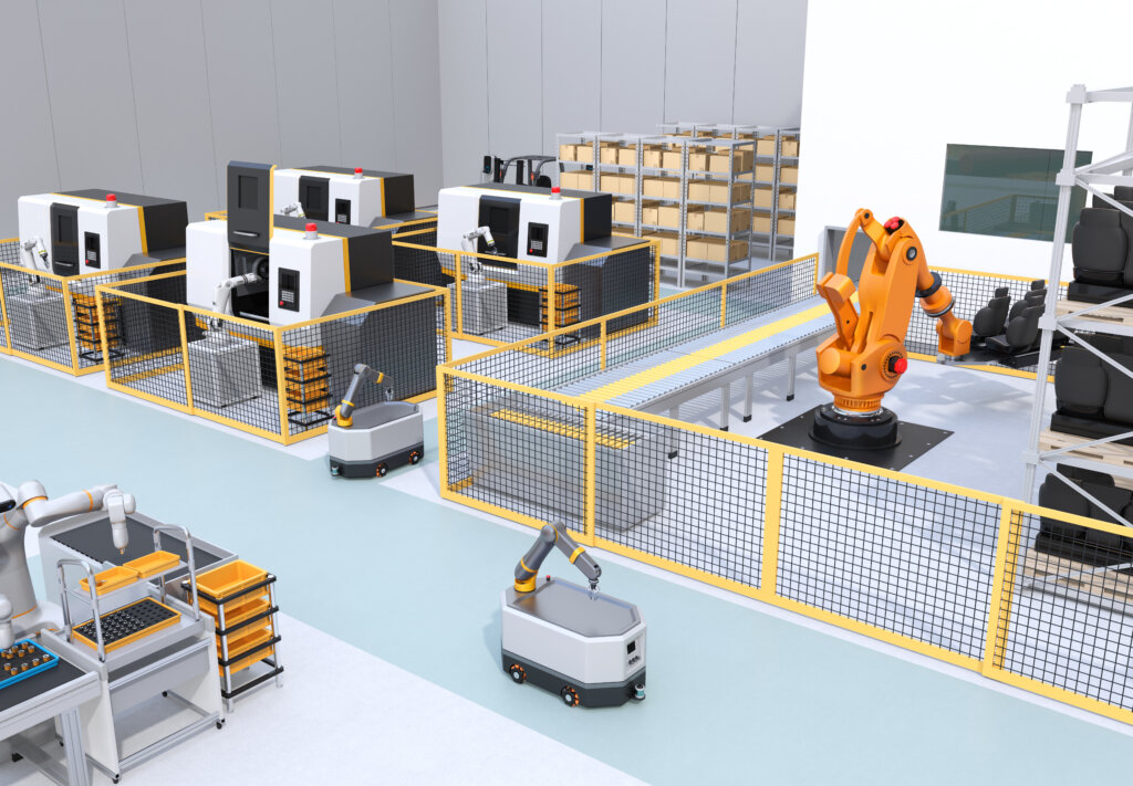 Autonomous mobile robots will not replace workers. 