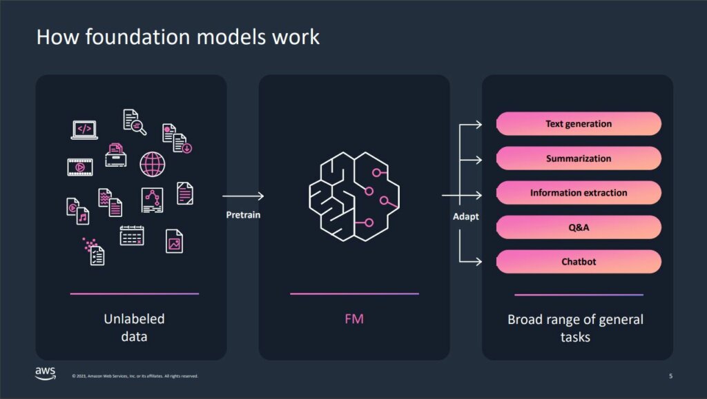 AWS and foundation models for AI. 