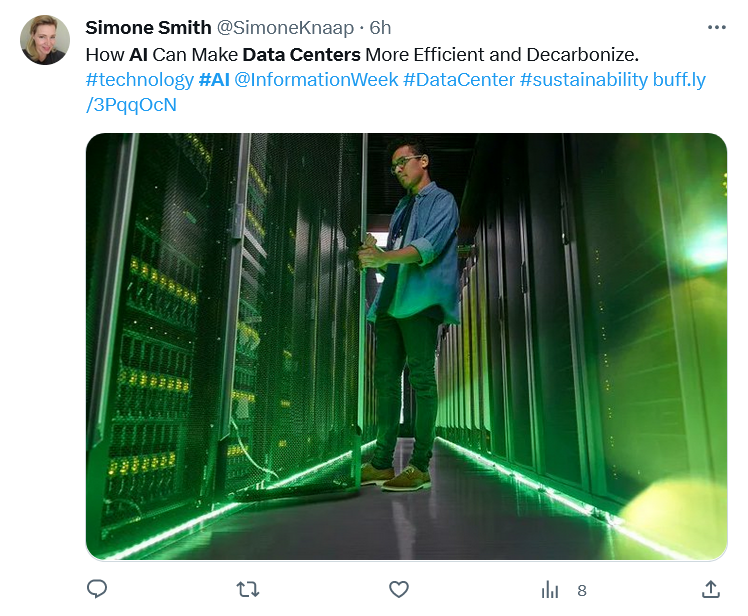 AI and machine learnign for smarter data centers is not a rogue idea.