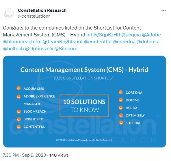 Hybrid content management systems are currently popular. 