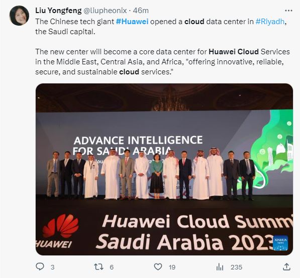 Huawei Cloud opens in Saudi Arabia 