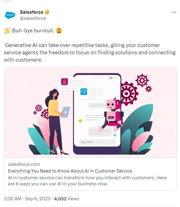 AI in customer service can make a difference. 