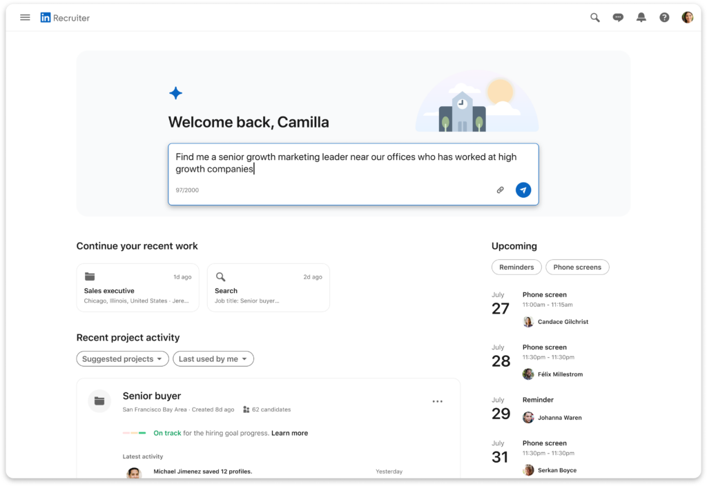  LinkedIn’s new AI-assisted recruiting experience makes hiring easier 