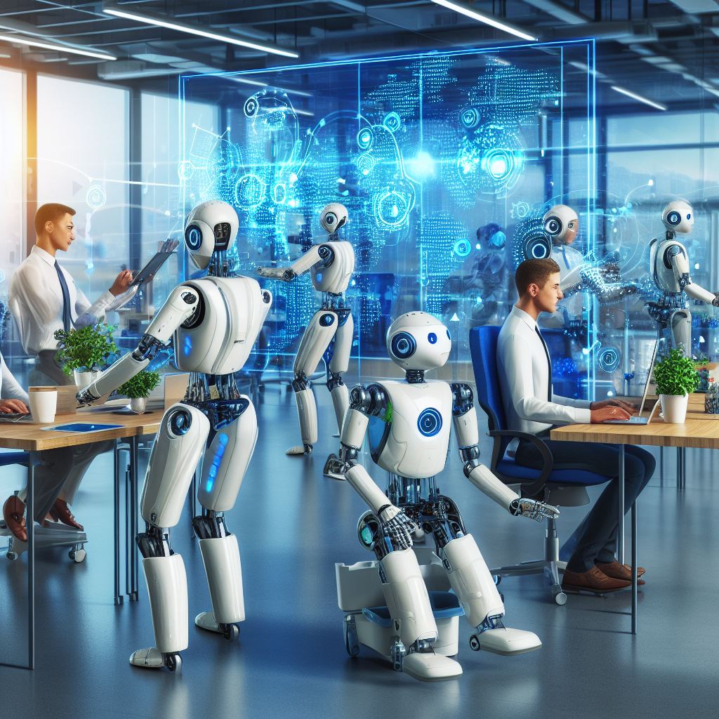Robots could replace more jobs in the workplace. 