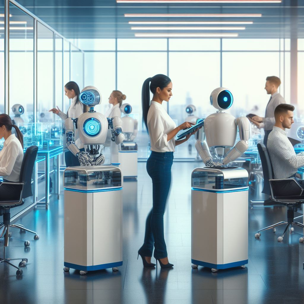 Can humans work with robots easily? (Image generated by AI) 