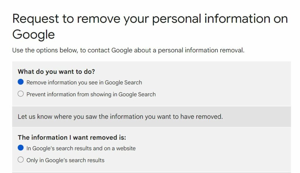 How to remove personal information from Google Search. 