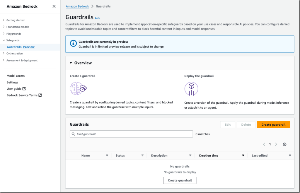 You can apply guardrails to all large language models (LLMs) in Amazon Bedrock, including fine-tuned models, and Agents for Amazon Bedrock. Source: AWS