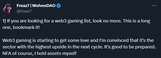 X users believe the web3 gaming landscape is on the rise.