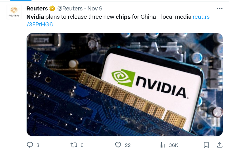 Nvidia and China - not breaking up any time soon.