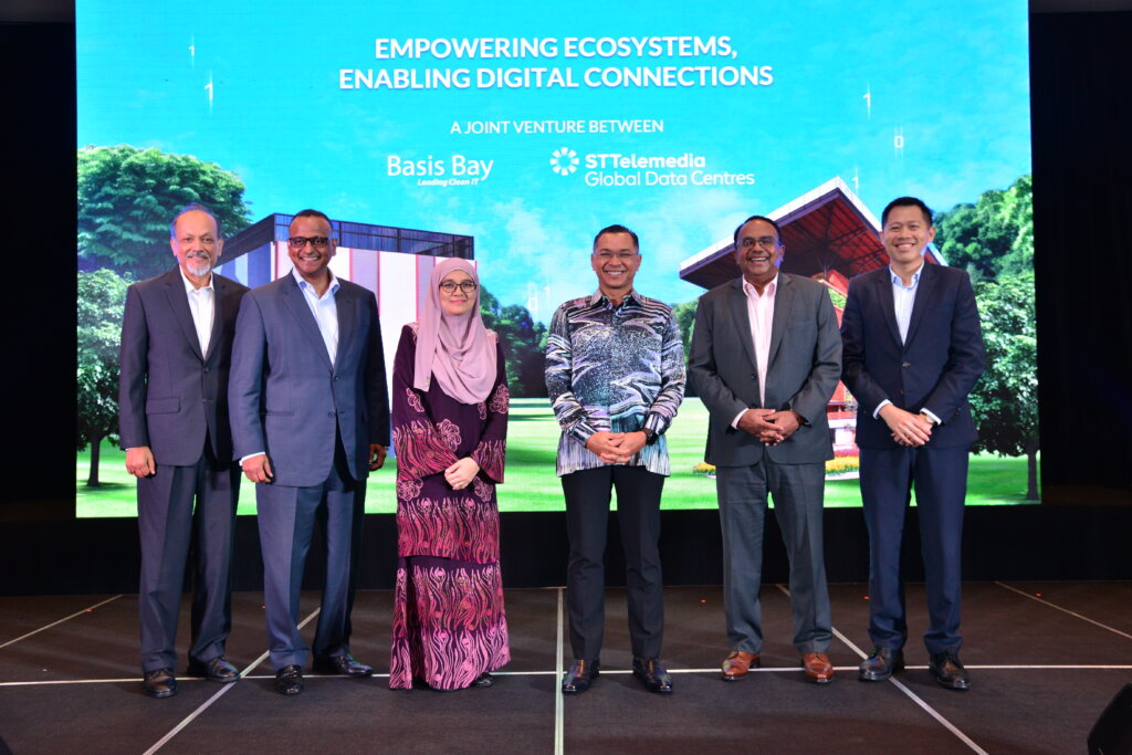 ST Telemedia Global Data Centres (STT GDC) has partnered with Basis Bay to develop, construct and operate data center projects in Kuala Lumpur and Cyberjaya. 