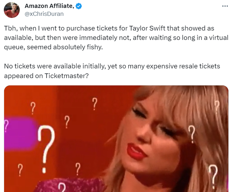 Fans are questioning Ticketmaster on a suspicious move.